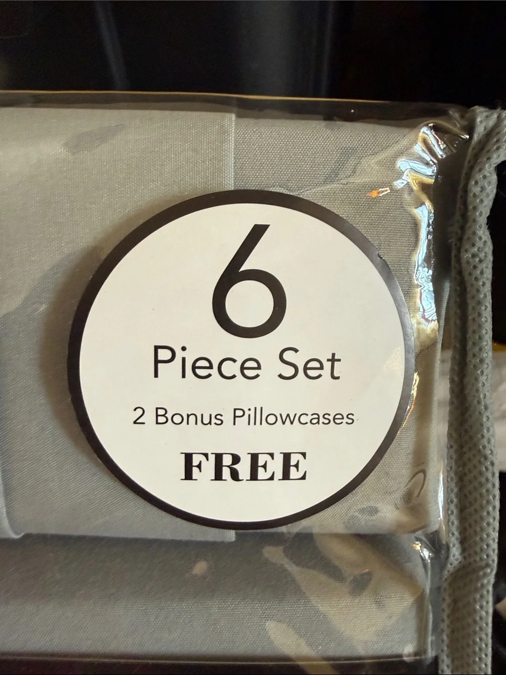 6-Piece Bedding Set in Light Gray - 2500 Series